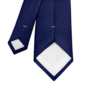 Solid KT Navy Necktie - Tipping - Knotty Tie Co.