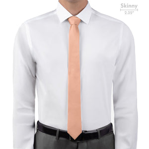 Solid KT Peach Necktie - Skinny - Knotty Tie Co.