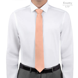 Solid KT Peach Necktie - Knotty - Knotty Tie Co.
