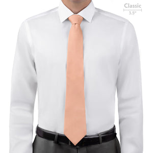 Solid KT Peach Necktie - Classic - Knotty Tie Co.