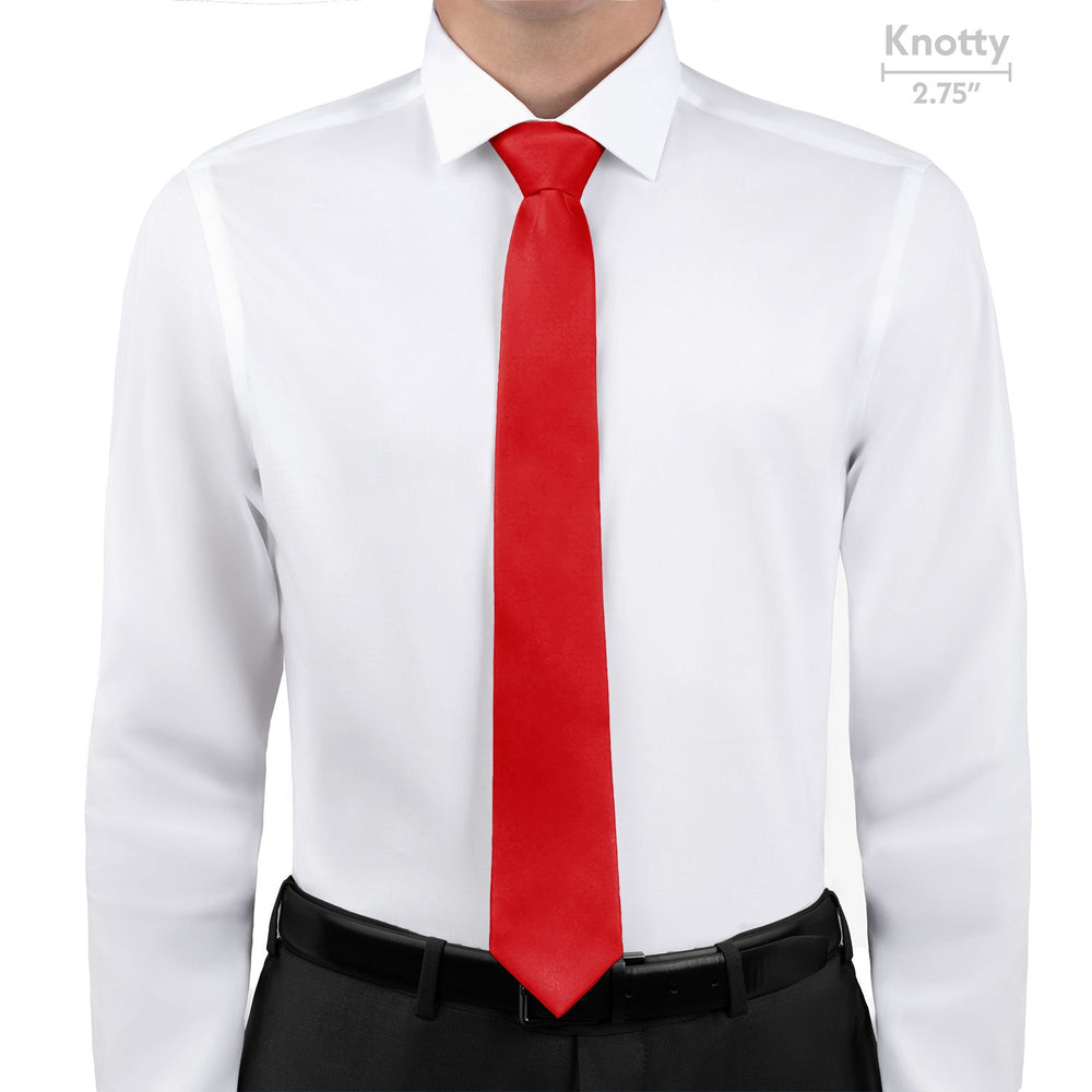 Solid KT Red Necktie - Knotty - Knotty Tie Co.