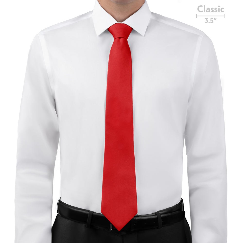 Solid KT Red Necktie - Classic - Knotty Tie Co.