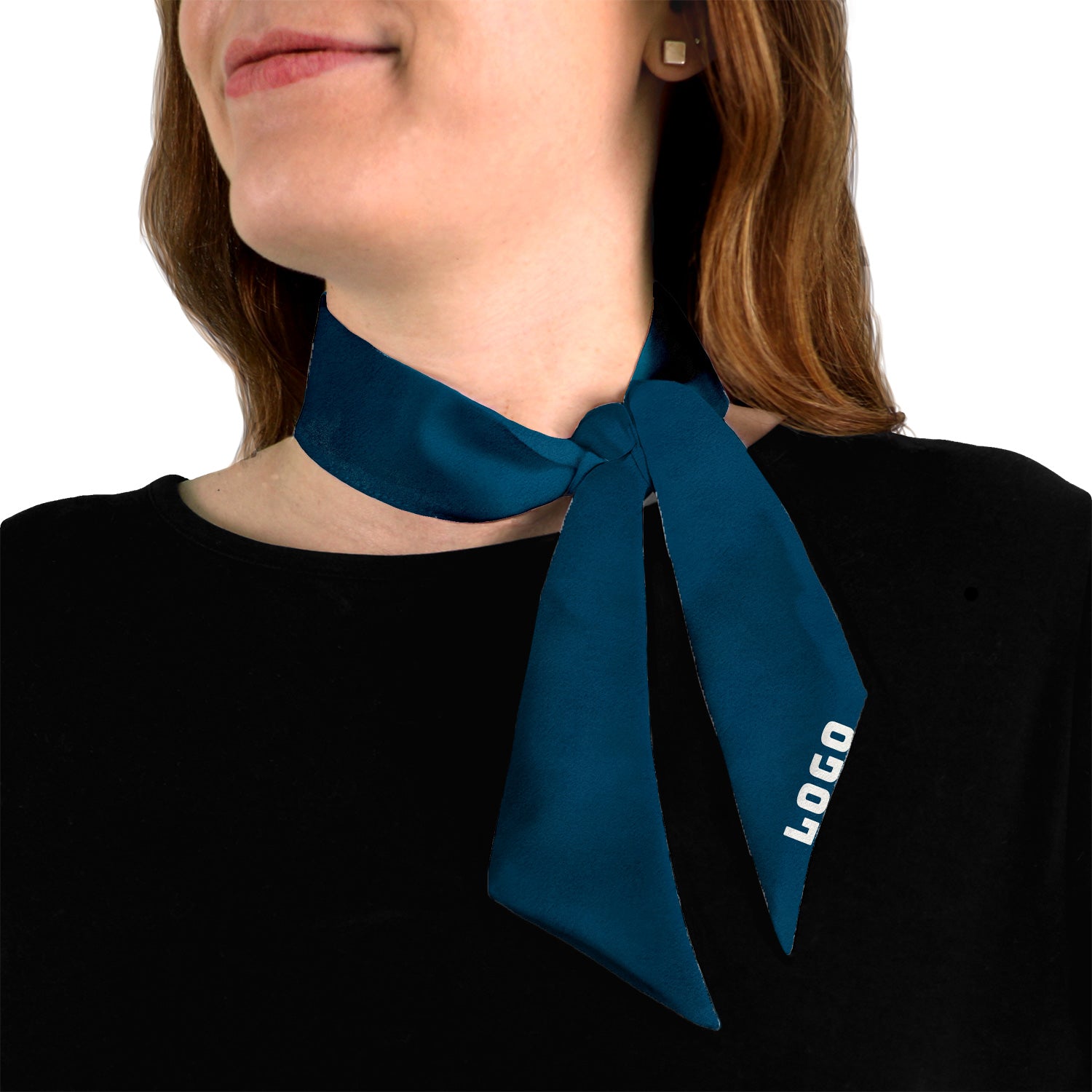 Solid 3 Hair Neck Logo Scarf - Knotty Tie Co.