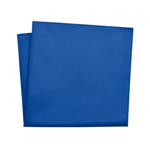 Solid KT Blue Pocket Square - 12" Square - Knotty Tie Co.