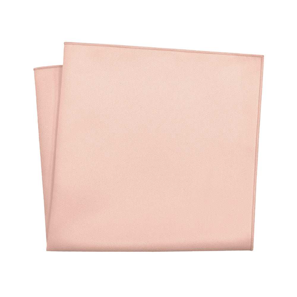 Solid KT Blush Pink Pocket Square - 12" Square - Knotty Tie Co.