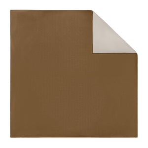 Solid KT Brown Pocket Square - Printed - Knotty Tie Co.