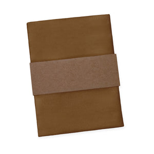 Solid KT Brown Pocket Square - Packaging - Knotty Tie Co.