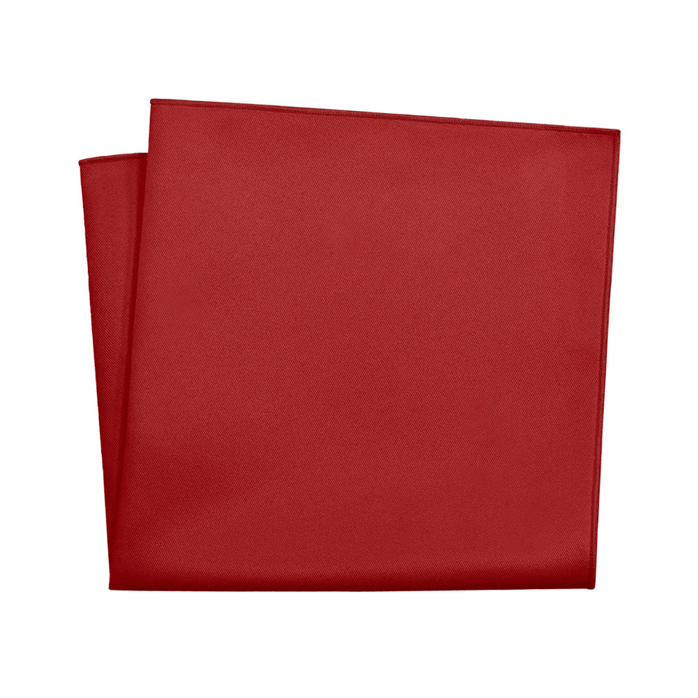 Solid KT Burgundy Pocket Square - 12" Square - Knotty Tie Co.