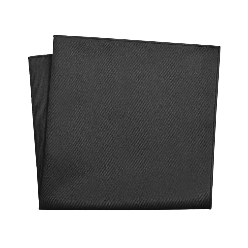 Solid KT Charcoal Pocket Square - 12" Square - Knotty Tie Co.