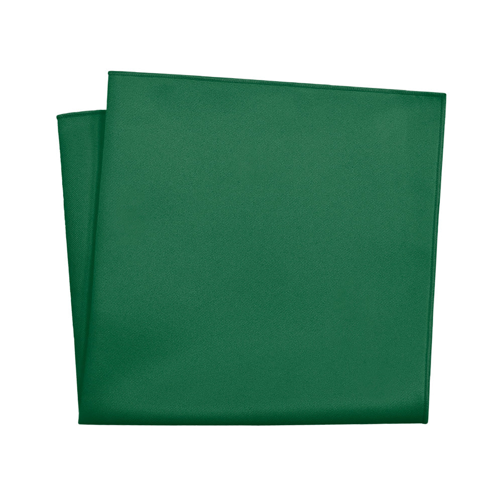 Solid KT Dark Green Pocket Square - 12" Square - Knotty Tie Co.