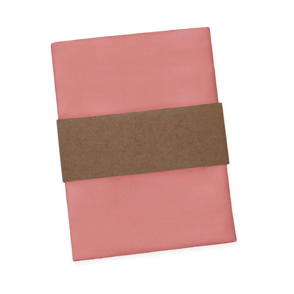 Solid KT Dusty Pink Pocket Square - Packaging - Knotty Tie Co.