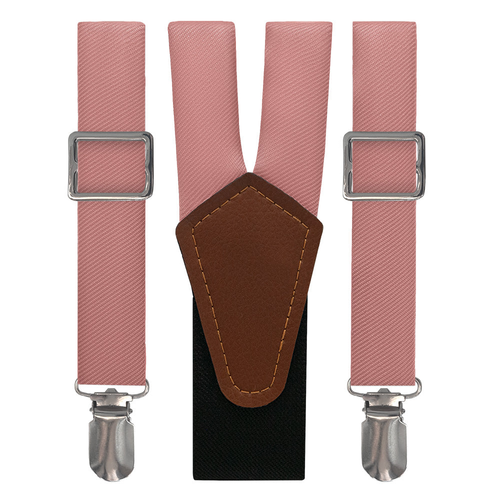 Solid KT Dusty Pink Suspenders - Main View - Knotty Tie Co.