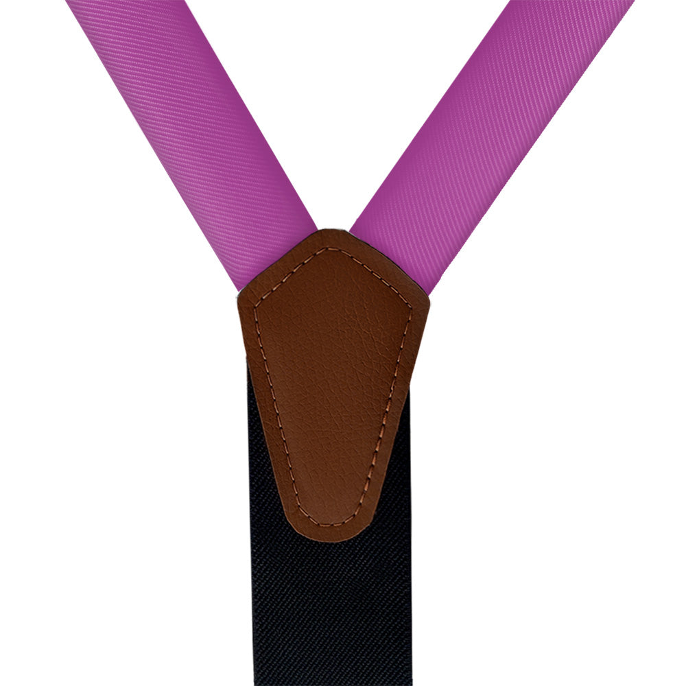 Solid KT Iris Suspenders - Vegan Leather Y-Back - Knotty Tie Co.