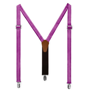 Solid KT Iris Suspenders - Full Front View - Knotty Tie Co.