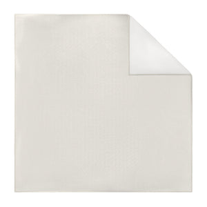 Solid KT Ivory Pocket Square - Printed - Knotty Tie Co.