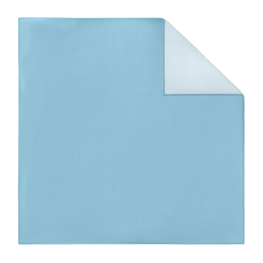 Solid KT Light Blue Pocket Square - Printed - Knotty Tie Co.