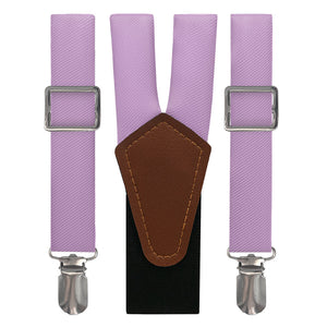 Solid KT Light Purple Suspenders - Main View - Knotty Tie Co.