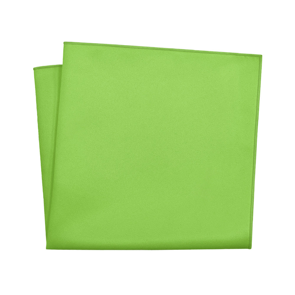 Solid KT Lime Pocket Square - 12" Square - Knotty Tie Co.