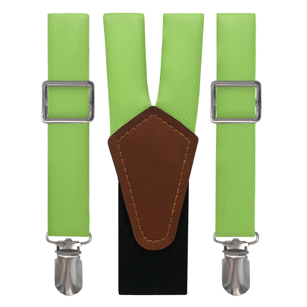 Solid KT Lime Suspenders - Main View - Knotty Tie Co.