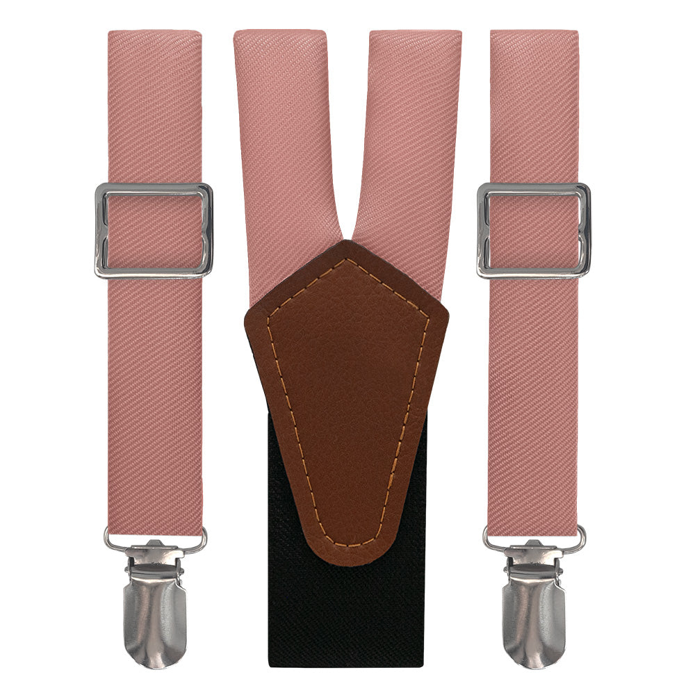 Solid KT Mauve Suspenders - Main View - Knotty Tie Co.