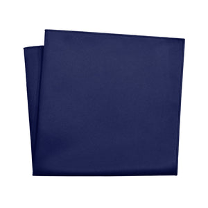 Solid KT Navy Pocket Square - 12" Square - Knotty Tie Co.