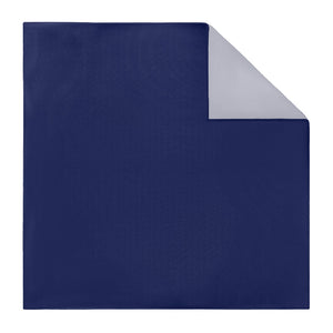 Solid KT Navy Pocket Square - Printed - Knotty Tie Co.