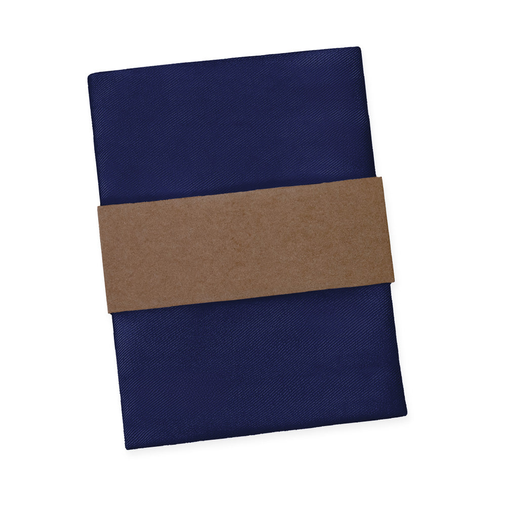 Solid KT Navy Pocket Square - Packaging - Knotty Tie Co.