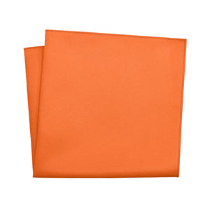 Solid KT Orange Pocket Square - 12" Square - Knotty Tie Co.