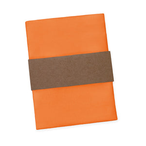 Solid KT Orange Pocket Square - Packaging - Knotty Tie Co.