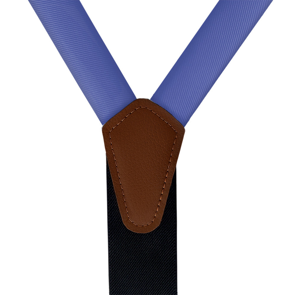 Solid KT Royal Blue Suspenders - Vegan Leather Y-Back - Knotty Tie Co.