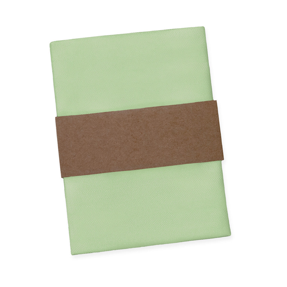 Solid KT Sage Green Pocket Square - Packaging - Knotty Tie Co.