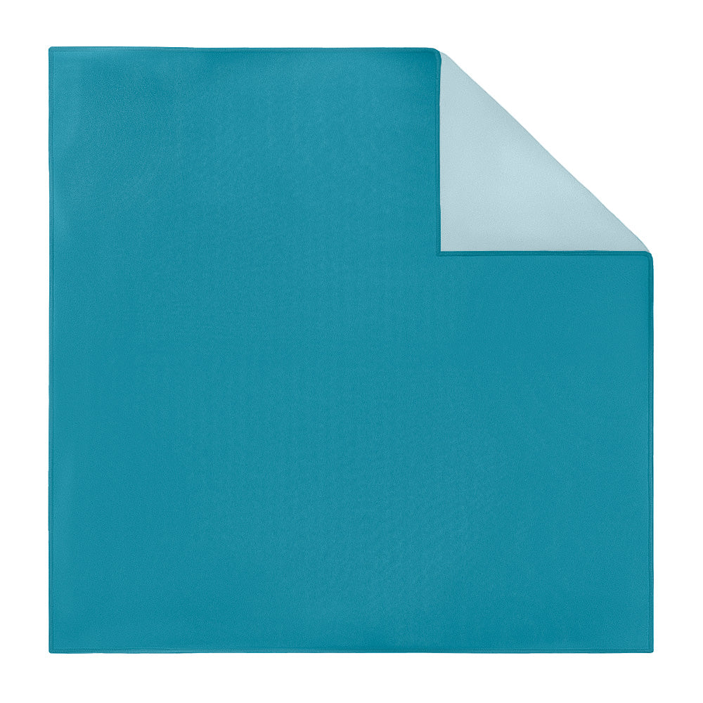 Solid KT Teal Pocket Square - Printed - Knotty Tie Co.