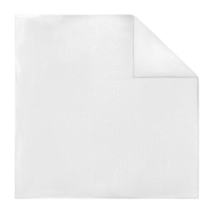 Solid KT White Pocket Square - Printed - Knotty Tie Co.