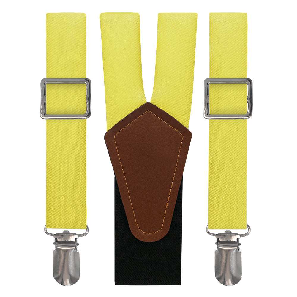 Solid KT Yellow Suspenders - Main View - Knotty Tie Co.