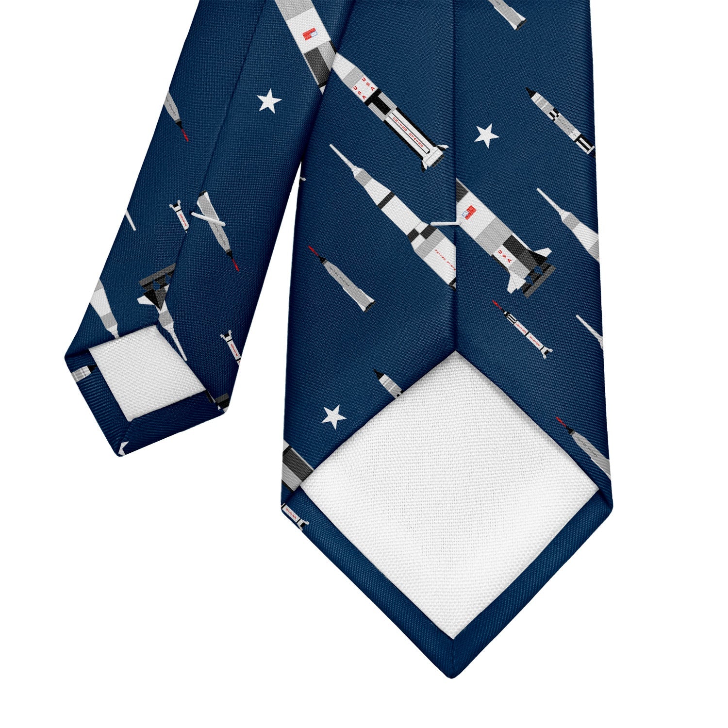 Space Race Necktie - Tipping - Knotty Tie Co.