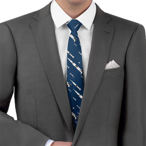 Space Race Necktie - Matching Pocket Square - Knotty Tie Co.