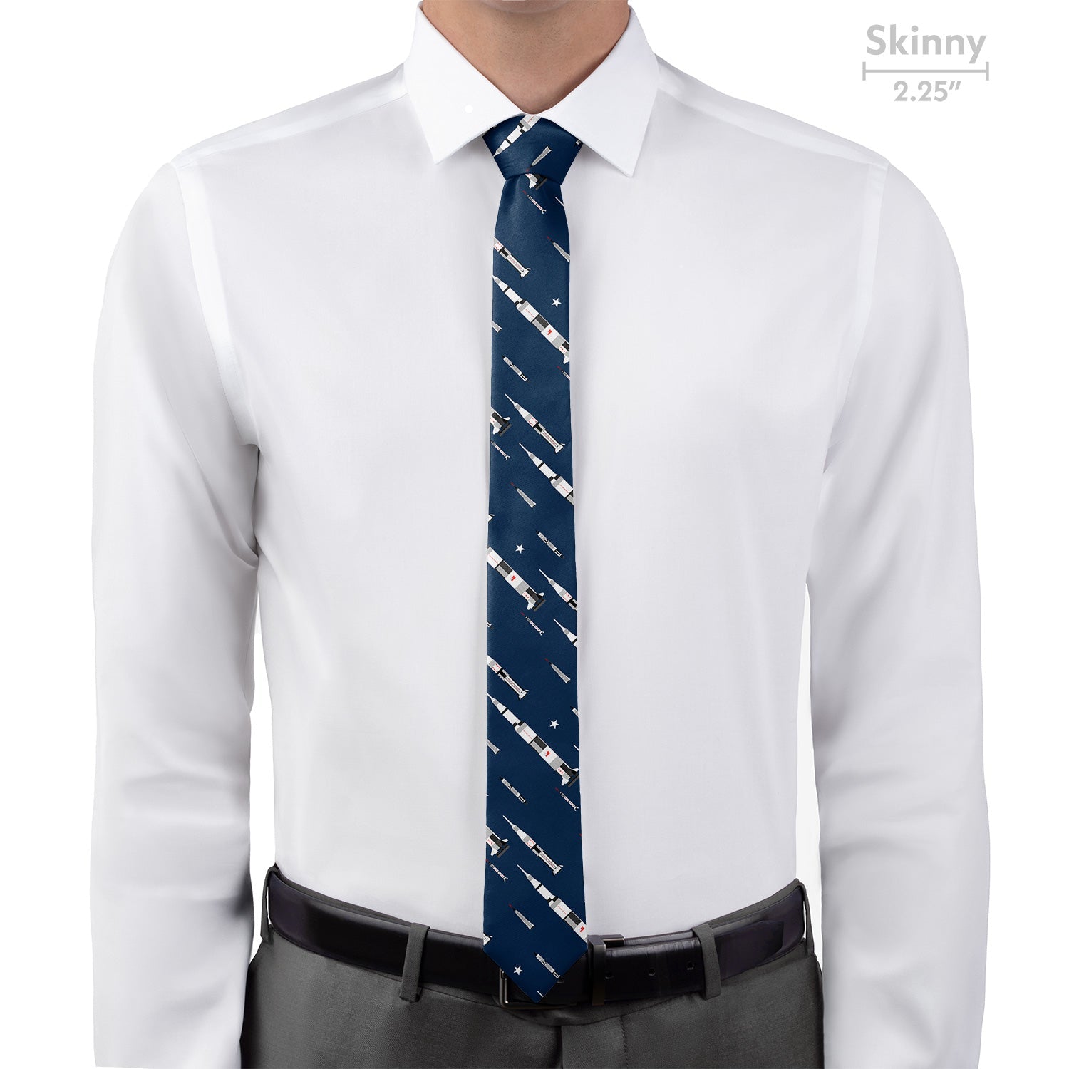 Space Race Necktie - Skinny - Knotty Tie Co.