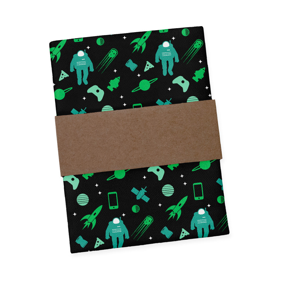 Space Junk Pocket Square - Packaging - Knotty Tie Co.