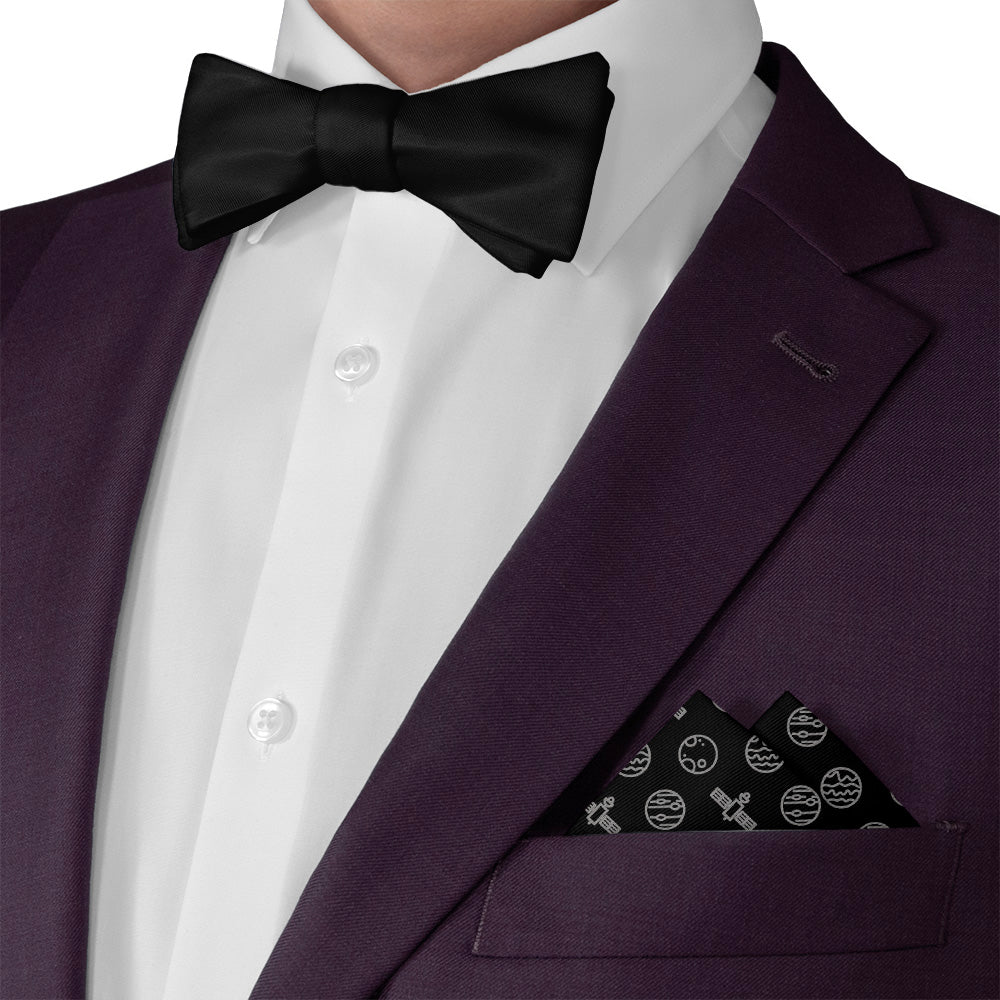 Space Orbit Pocket Square - Matching Bow Tie - Knotty Tie Co.