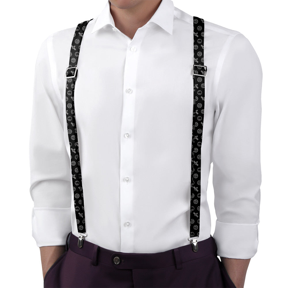 Space Orbit Suspenders - Main View - Knotty Tie Co.