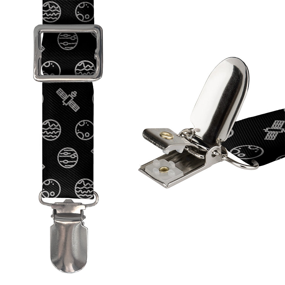 Space Orbit Suspenders - Hardware and Strap - Knotty Tie Co.