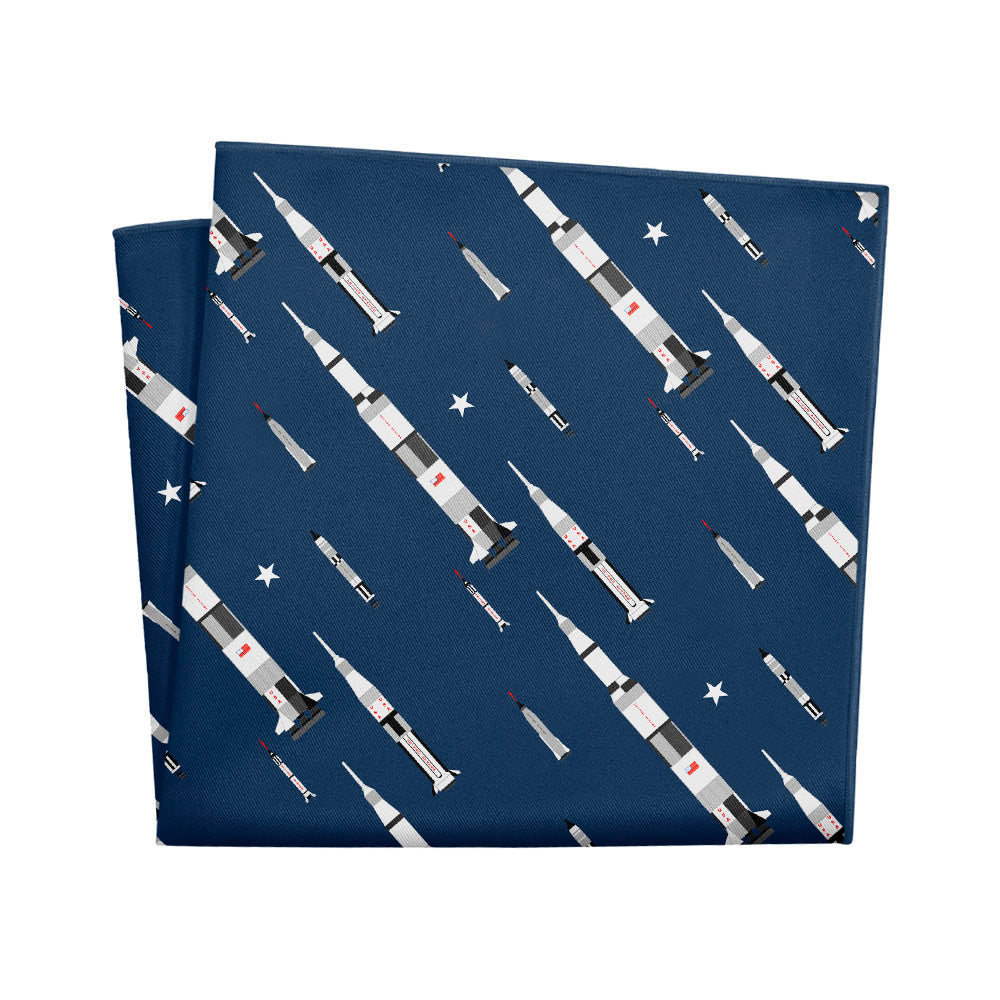 Space Race Pocket Square - 12" Square - Knotty Tie Co.