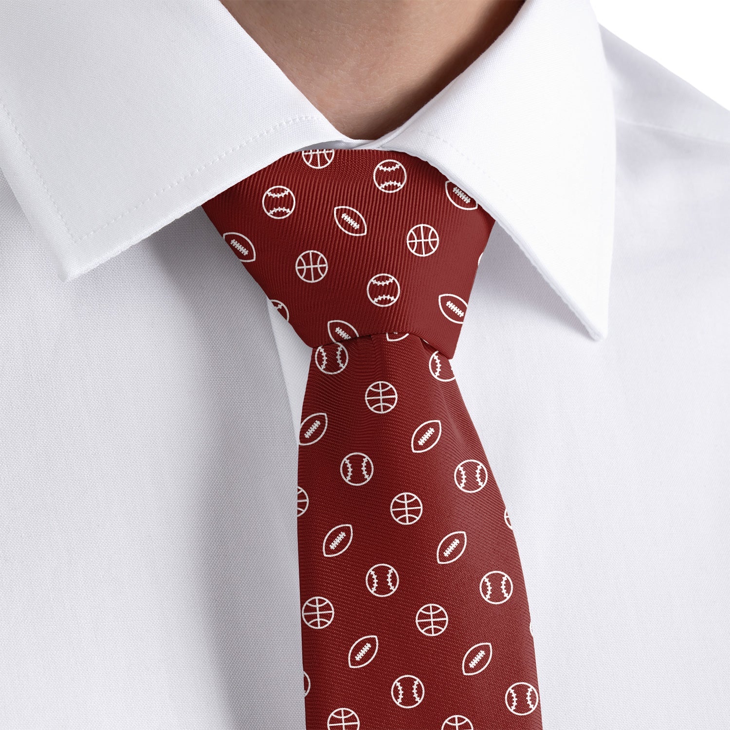 Sportsball Necktie - Rolled - Knotty Tie Co.