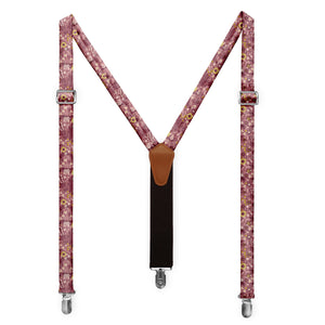 Spring Garden Floral Suspenders - Full Front View - Knotty Tie Co.