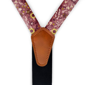 Spring Garden Floral Suspenders - Hardware and Strap - Knotty Tie Co.