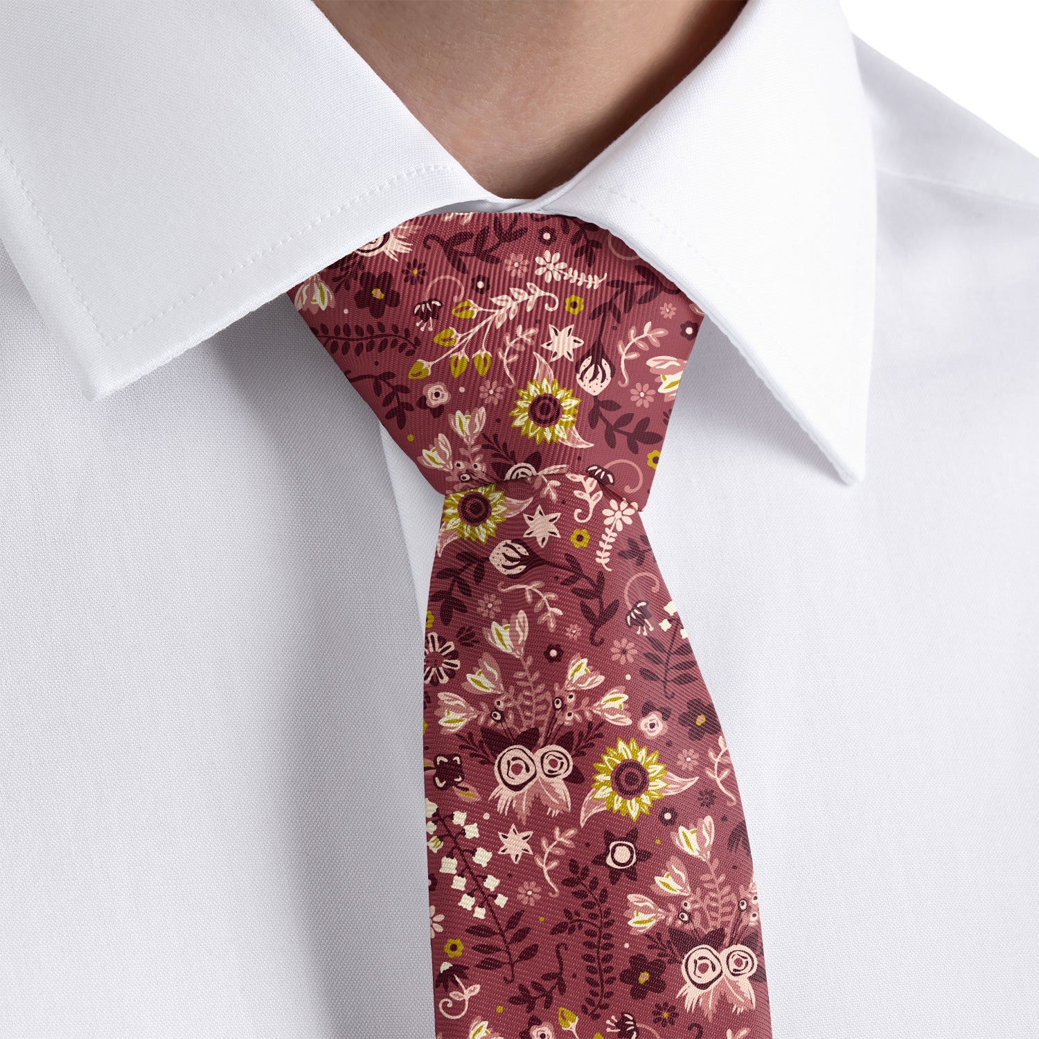 Spring Garden Floral Necktie - Dress Shirt - Knotty Tie Co.