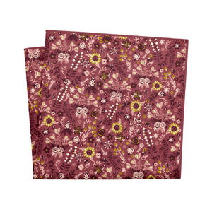 Spring Garden Floral Pocket Square - 12" Square - Knotty Tie Co.