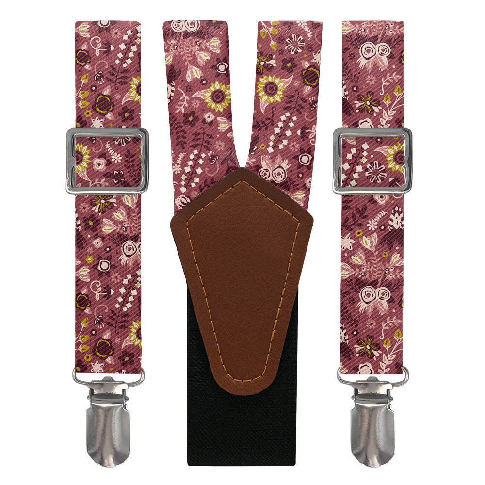 Spring Garden Floral Suspenders - Main View - Knotty Tie Co.