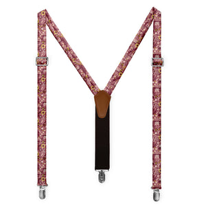 Spring Garden Floral Suspenders - Full Front View - Knotty Tie Co.