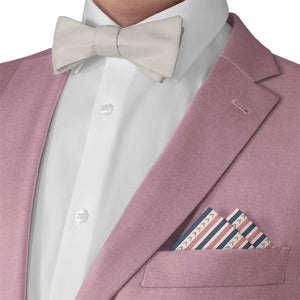 Spring Stripe Pocket Square - Matching Bow Tie - Knotty Tie Co.